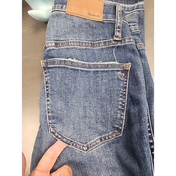 Madewell Skinny Jeans Distressed 10” High Rise Medium Rinse Women's 25 - Picture 14 of 14